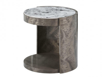 Beistelltisch Runder Design Tisch Marmor Wohnzimmer Tische Designer Möbel Holz